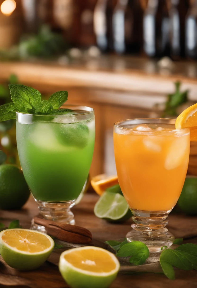 An oasis of refreshment and flavor: a background that conveys the feeling of freshness and revitalization that our drinks offer.