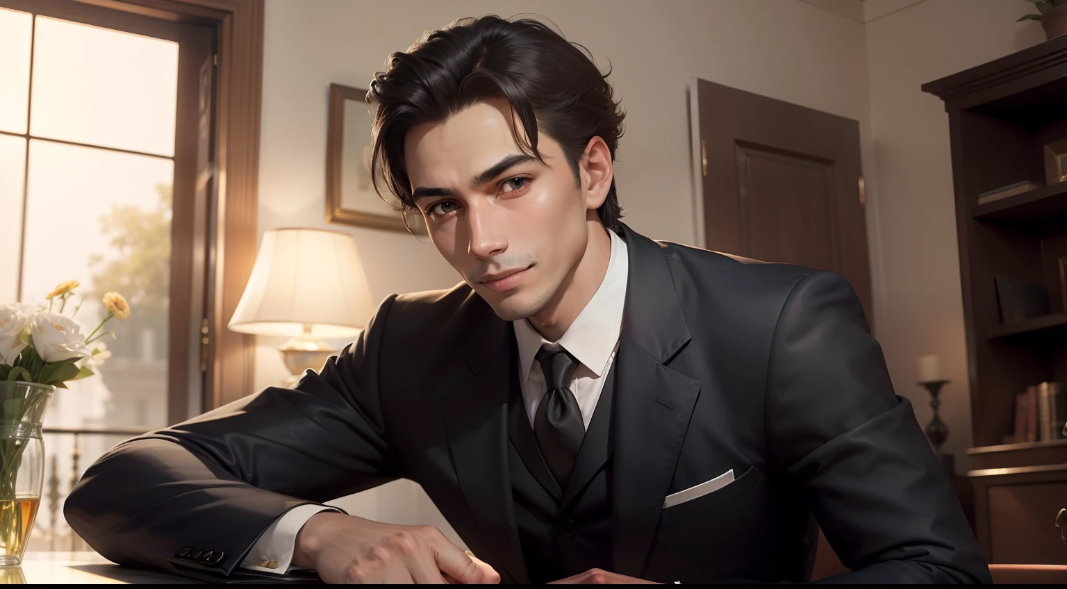 An elegant salesman, His face was always adorned with a seductive smile, and his words were like honey to the ears of people who yearned for a better life.
