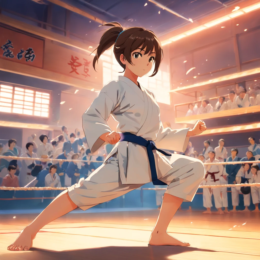lutando karate