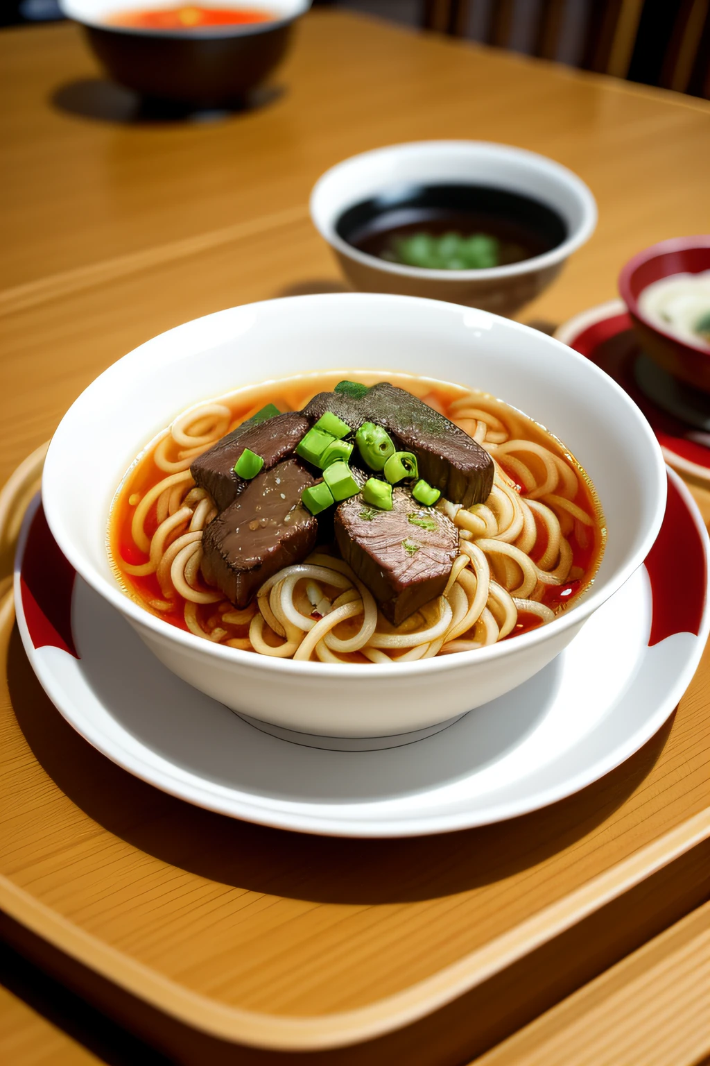 clew:This photo shows an authentic bowl of Sichuan-style beef noodles,In the culinary art of Sichuan cuisine,Beef noodles are incomparable classics。This bowl of beef noodles is served in a quaint porcelain bowl,Soak in a rich, spicy soup,The taste is delicious and full of mellowness。The beef noodles are topped with a slight flavor,Shredded red beef is dotted with,It presents a charming Sichuan cuisine。
camera settings:In order to accurately restore the color and details of Sichuan-style beef noodles,I'll be using a Nikon D850 SLR camera with a professional lens for food photography,For example, the Nikon 35mm f/1.8G lens。This combination guarantees clear details and captures the essence of the food。
Light and composition:I take advantage of soft natural light,to highlight the color and texture details of the beef noodles。In terms of composition,I'll pick an appropriate angle to shoot,So that the audience can feel the steaming scene in the porcelain bowl。The presence of chopsticks will further add to the visual dynamism and appeal。
Style and presentation:In order to convey the unique charm of Sichuan-style beef noodles,I would choose a style with high contrast and saturation,to highlight the color and texture of the food。When post-processing,Exposure and tone are adjusted,Give the whole photo a warm and inviting atmosphere。
camera settings:In order to ensure the clarity and detail of the photo,I would set the aperture at f/2.8 to f/Between 4,for a moderate depth of field。The shutter speed will be adjusted according to the light conditions,to avoid overexposure or blurring issues。The ISO will be set between 100 and 200,to maintain control of picture detail and noise。
artistic vision:While shooting,I pay attention to the attractive details of Sichuan-style beef noodles,For example, the texture of noodles、The tender taste of beef, etc。ao mesmo tempo,I also consider the rendering of environment elements,Such as wooden table tops or decorations with Sichuan characteristics,to enhance the backstory of the photo。
Aspect ratio and quality:In order to fully demonstrate the delicate nature of food,I might choose a wider viewing angle,to capture more food elements。Keep the RAW format of the original photo,for later adjustment and optimization。At the time of output,I will choose the appropriate resolution and image quality,to ensure that the photos look best on various media platforms。