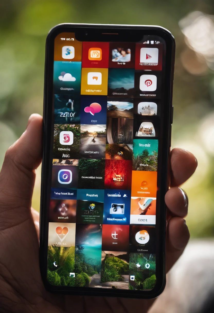 someone holding a smartphone with a porn site images, Imagem incrivelmente composta, imagem de alta qualidade, imagem de alta qualidade",  an image of pornographic website,
