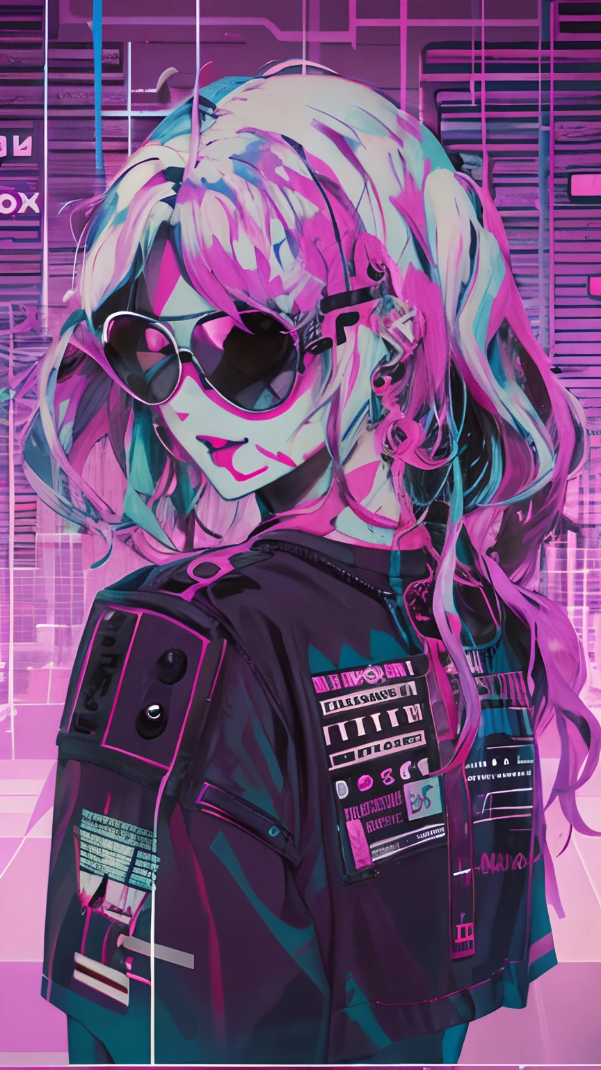 A close up of a person with sunglasses and a jacket - SeaArt AI