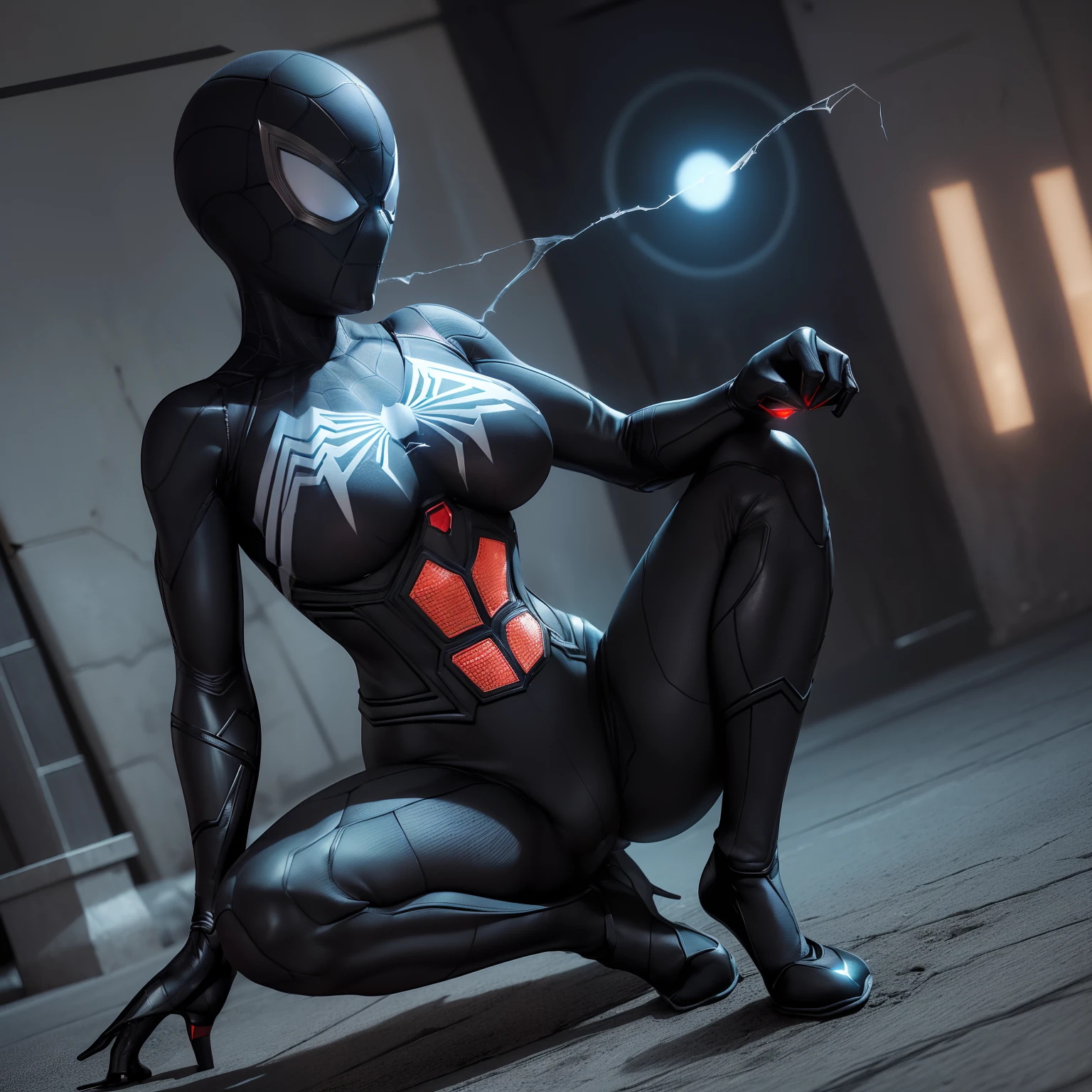 ((Alone:1.3))), (((raw, Superb Boobs, Cute, Big eyes, Very pale eyes & Face, Fine eyes, Gizot, Superb Boobs,))), ((3D Animation,
3D Clay Animation: 1.1))), Spider Guven,
((The costume is very tight on a golden body:1.6 )), ((Like Black Spider-Man/Black Iron Man/Black Kamen Rider/Ultraman in Black)))
Female, 22, ((Full body shot + shoes +)), Punch Out,
Super Size, spiderwoman, Alone, Variety of poses, Realistic depiction, Photo Quality, non blurry, fighting scene, (sharp fingers: 5 fingers)