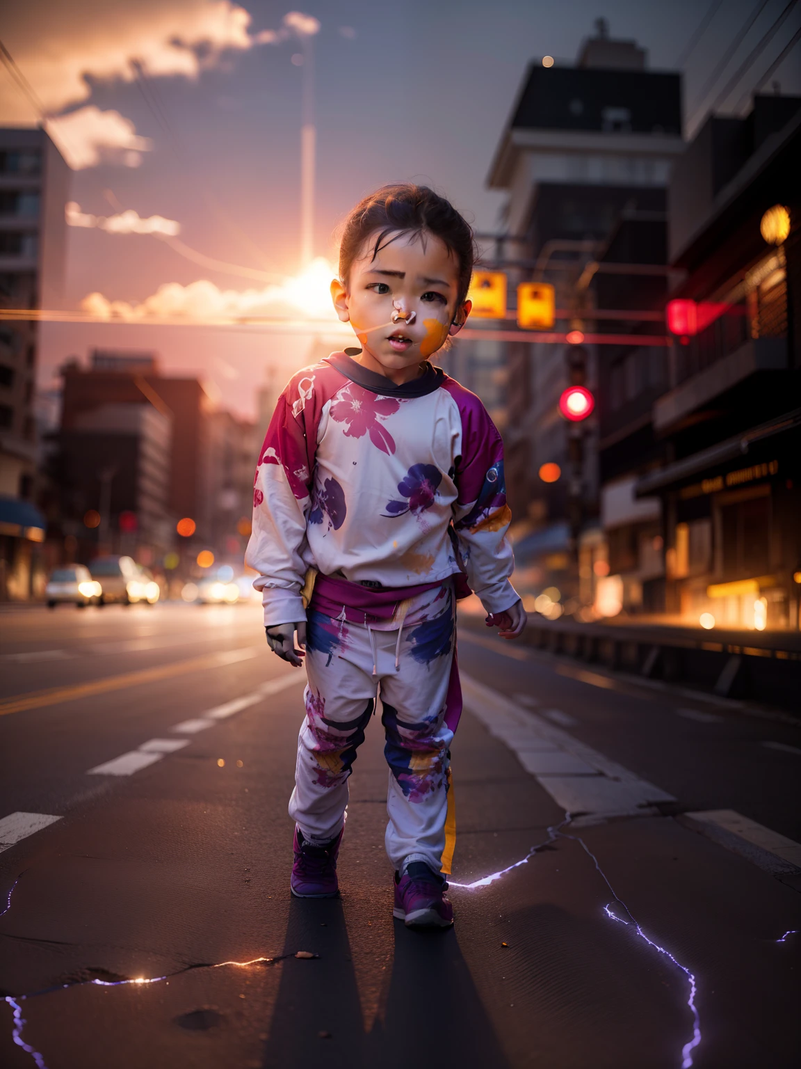 Change background colourfull cinematic light
