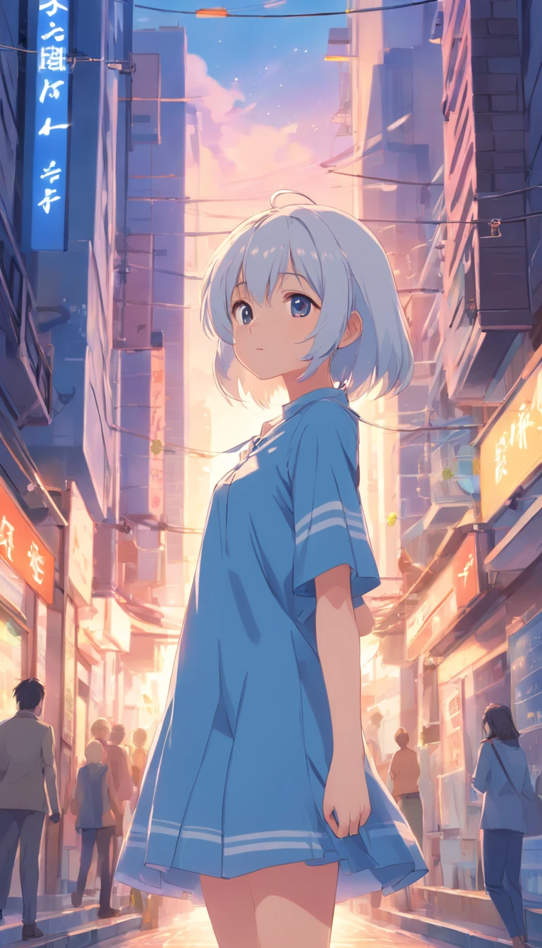 Cute ,Tethered,long white hair,largeeyes,Eyes are confused,Imprisoned,Be controlled,shift dresses,Lift the skirt,Leakage of the ,Leaking out of the shoulder,Long white stockings,Chains,