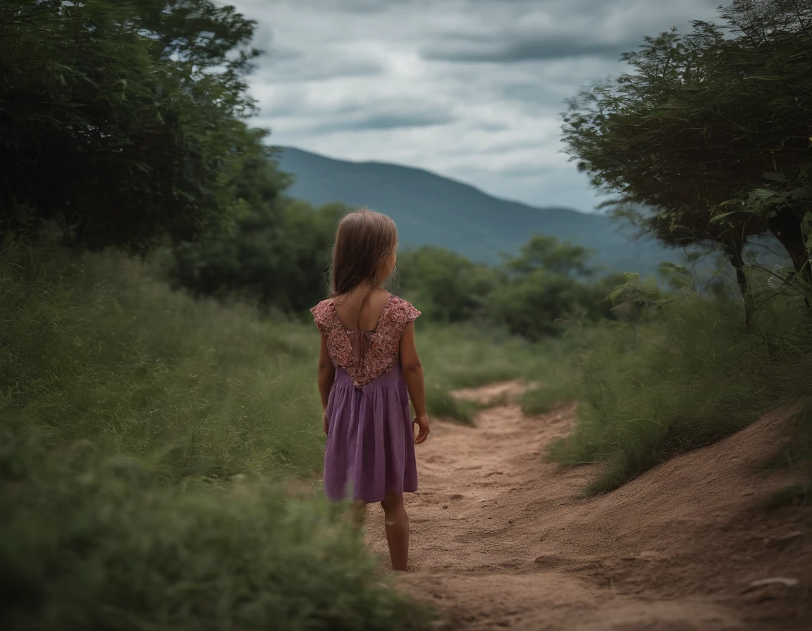 Txt2Img。Empty rocky ground。Little girl looking back with a smile BreakDomainRealistic
DPM++ SDE Karras