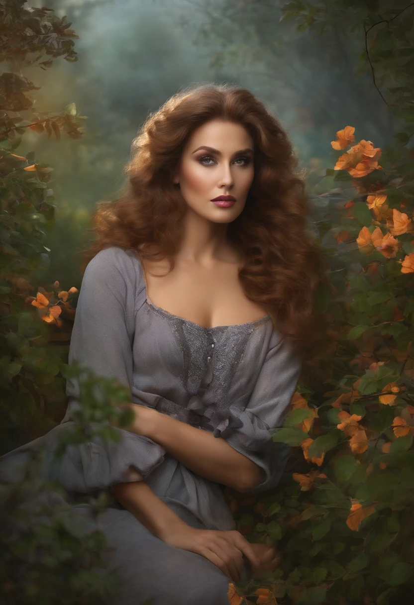 (((master part))), best quality, illustration, Papel de parede 4k, Cinematic light, absurdos, protrait de 1girl, cabelos longos, cabelo de cristal roxo, Cabelos brilhantes, Cabelo Flor, princesa da roupa, olhando para a frente