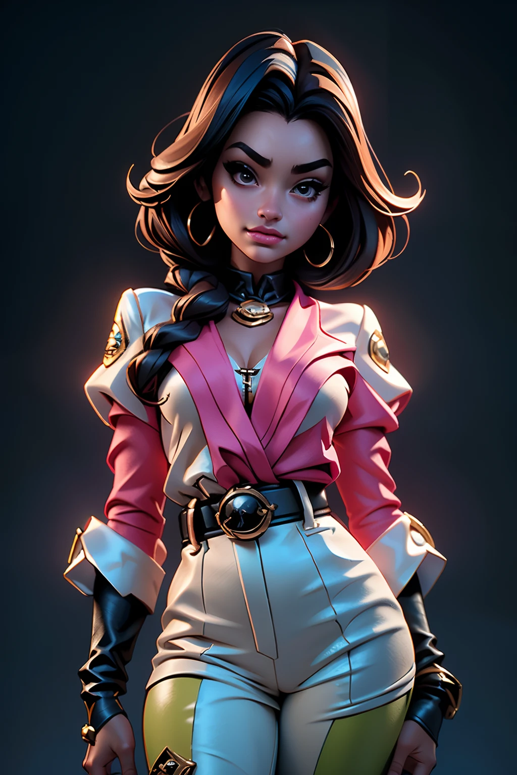 Estilo Disney Moderno, morena bonita com bonito (cabelo encaracolado), (retrato de corpo inteiro, Topo de safra NSFW), Highly detailed hands, luz do dia, (fundo desfocado), WLOP, Horse, art-station, CGSetnação, arte conceitual, CGSetnação, octan render, Trend at Estação Arte, artstationHD, artstationHQ, Motor irreal, 4k, 8k
