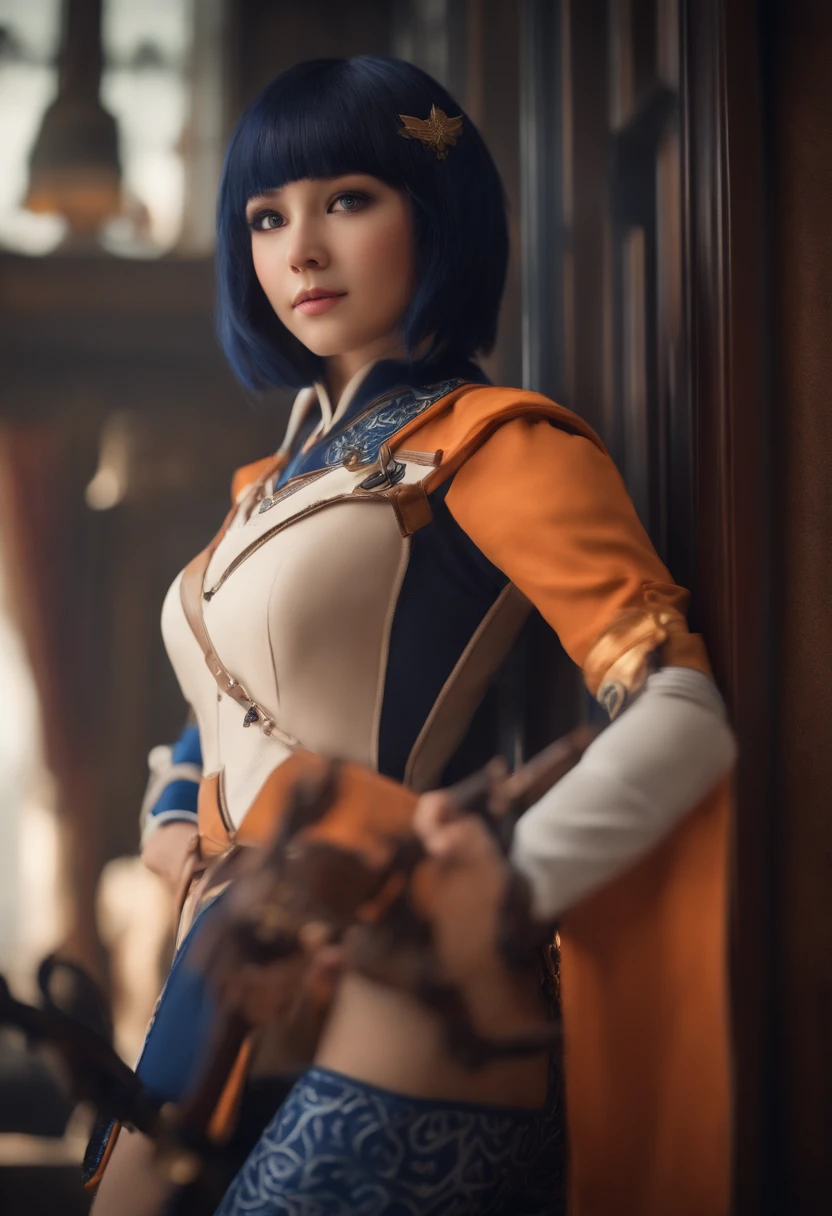 (best quality,4k,8k,highres,masterpiece:1.2),ultra-detailed,(realistic,photorealistic,photo-realistic:1.37),A girl cosplaying as Hinata engaging in an intimate act with a boy. The girl has beautiful detailed eyes and lips. She is dressed in a vibrant and accurate cosplay costume, with every detail of her outfit meticulously crafted. The boy is also dressed in a complementary cosplay outfit that matches the theme. The scene takes place in a well-lit room with a soft, warm glow. The colors are vivid and the lighting enhances the overall atmosphere. The focus is sharp, capturing every intimate detail. The image quality is of the highest resolution, allowing for rich textures and ultra-fine painting. The artwork exhibits a realistic style, capturing the essence of the characters and the emotions they convey.