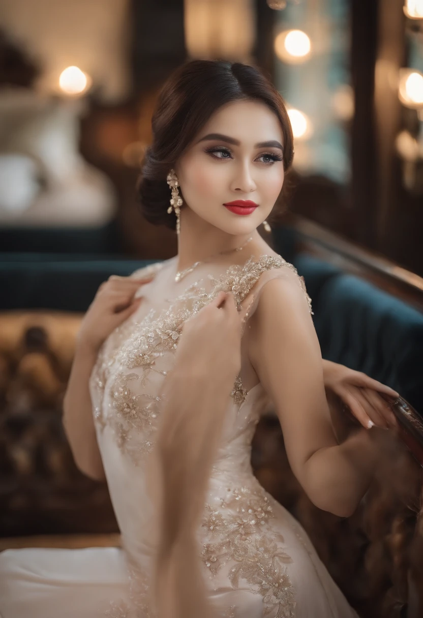 femme fatale, seductive pose,, fine lines, simple yet textured background, soft shadows, understated elegance, delicate detailing, subtle texture, soft-focus effect, minimalist aesthetic, gentle illumination, nuanced engraving style, love motifs, visual softness cinematic, epic realism, 8K, highly detailed, long shot technique, broad lighting technique, futuristic edge, low angle, empty space composition