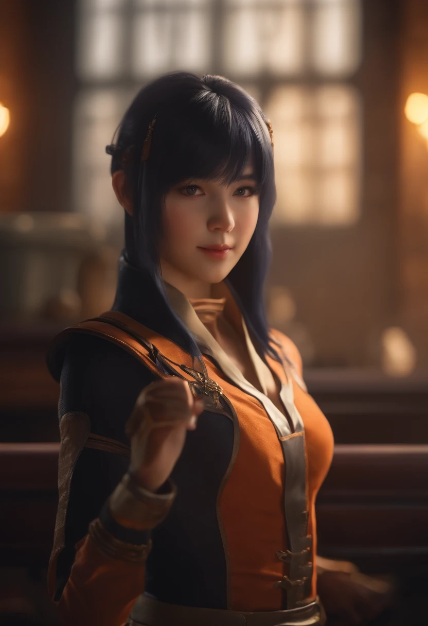 (best quality,4k,8k,highres,masterpiece:1.2),ultra-detailed,(realistic,photorealistic,photo-realistic:1.37),A girl cosplaying as Hinata engaging in an intimate act with a boy. The girl has beautiful detailed eyes and lips. She is dressed in a vibrant and accurate cosplay costume, with every detail of her outfit meticulously crafted. The boy is also dressed in a complementary cosplay outfit that matches the theme. The scene takes place in a well-lit room with a soft, warm glow. The colors are vivid and the lighting enhances the overall atmosphere. The focus is sharp, capturing every intimate detail. The image quality is of the highest resolution, allowing for rich textures and ultra-fine painting. The artwork exhibits a realistic style, capturing the essence of the characters and the emotions they convey.