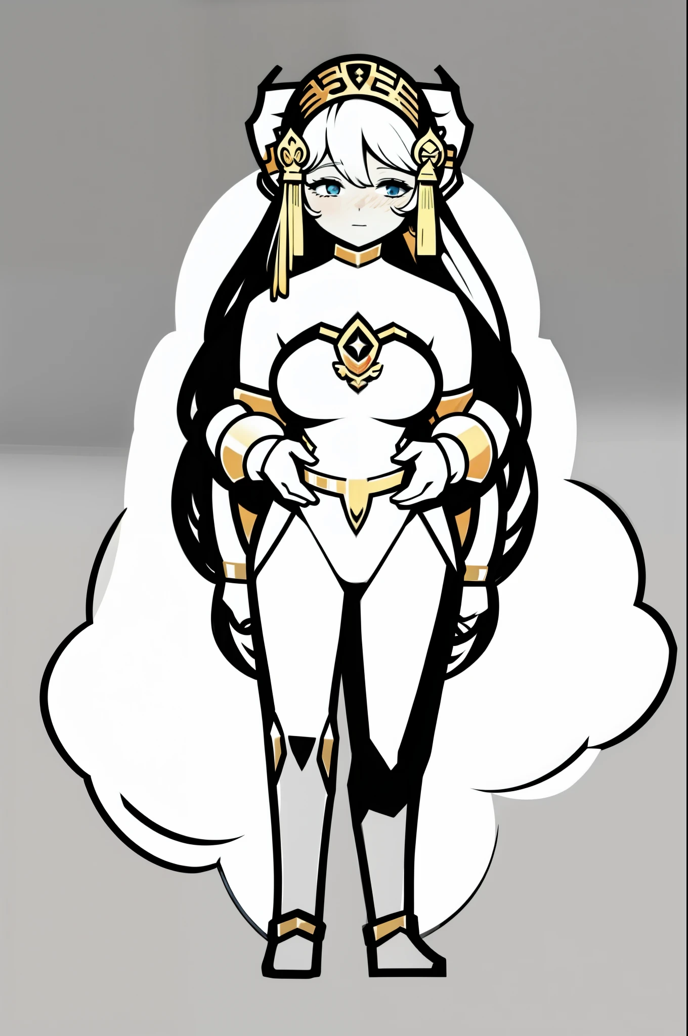 standing, goddess, celest, divine, sentai, full body