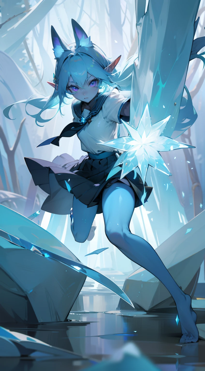 Light blue elves ears