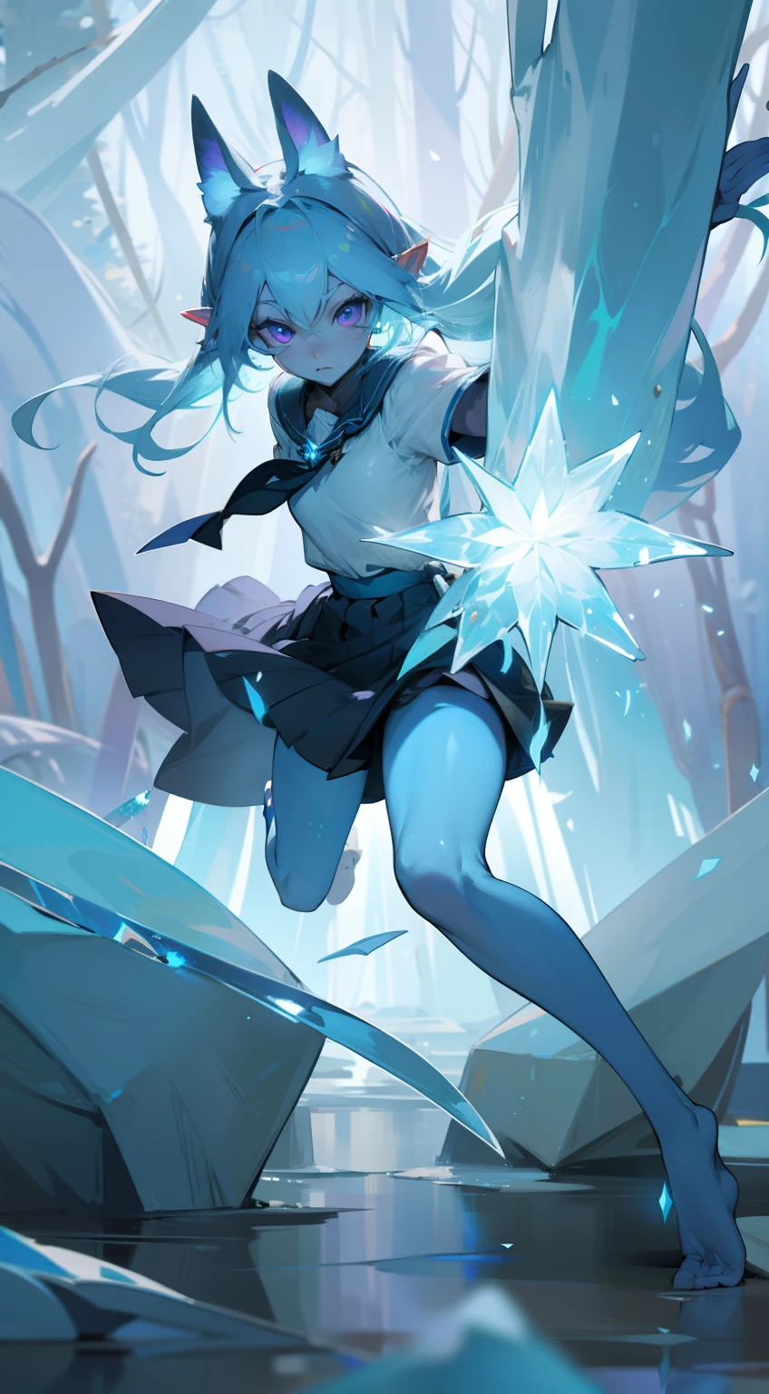 Light blue elves ears
