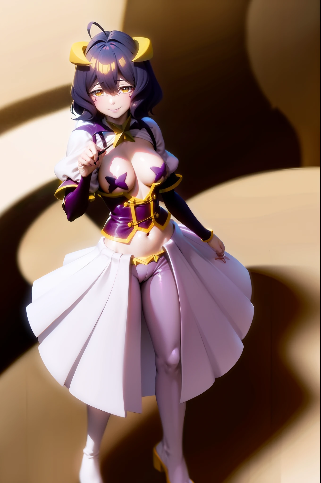 Hiiragi Utena, bra, full body, standing,smile
