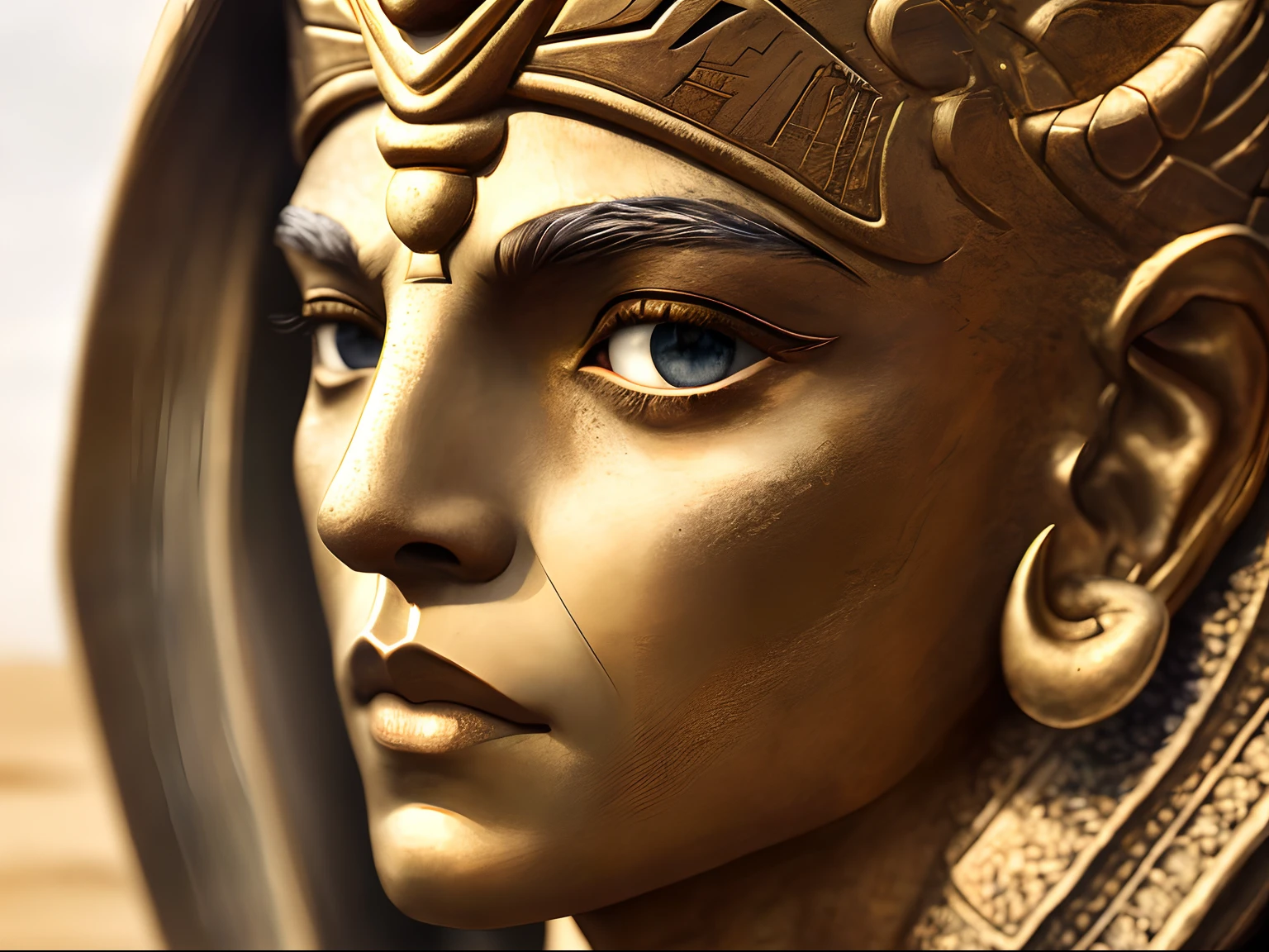 Ultra vision, Myths and legends, Shiva, Sun Wukong, Titan, egyption, pyramid, A desert, Sand, Exquisite, 8K, Masterpiece,The beauty of the portrait of 8K, Intricate, elegant, Highly detailed, Majestic, Digital photography, Art by Artgerm and Ruan Jia and Greg Rutkowski, (Masterpiece, side-lighting, fine detailed beautiful eyes: 1.2), hdr, Detailed background,
