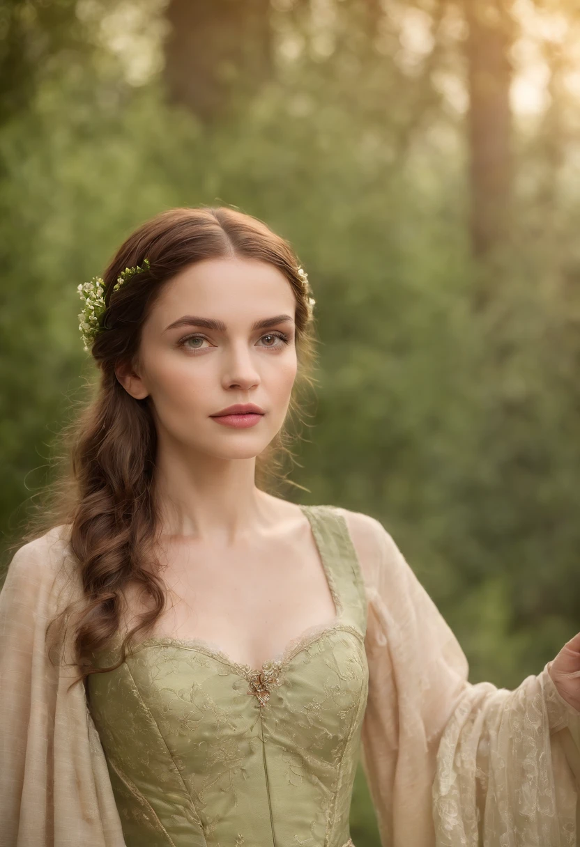 (((uma ferida avermelhada profunda atravessa sua bochecha esquerda))) tez justa, mulher em torno de 19 anos, cabelos brancos naturais, olhos verdes distintos, vestindo kohl, slender and graceful, Beautiful, luz de velas em um ambiente medieval, Ultra sharp focus, tiro realista, roupas femininas medievais, cores tetradicas (cicatriz:1.4)