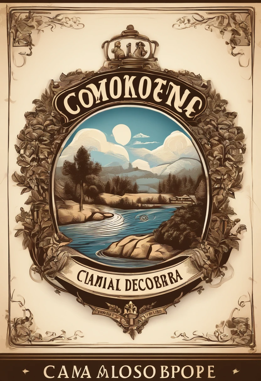 Gere um logotipo para o canal 'Caminho da Descoberta'. The logo must incorporate elements related to exploration, curiosidade e descoberta. Use colors that convey a sense of adventure and learning. Make sure the logo is unique and eye-catching, making it memorable for viewers. The logo should be versatile enough to be used on multiple platforms, incluindo o YouTube e redes sociais.