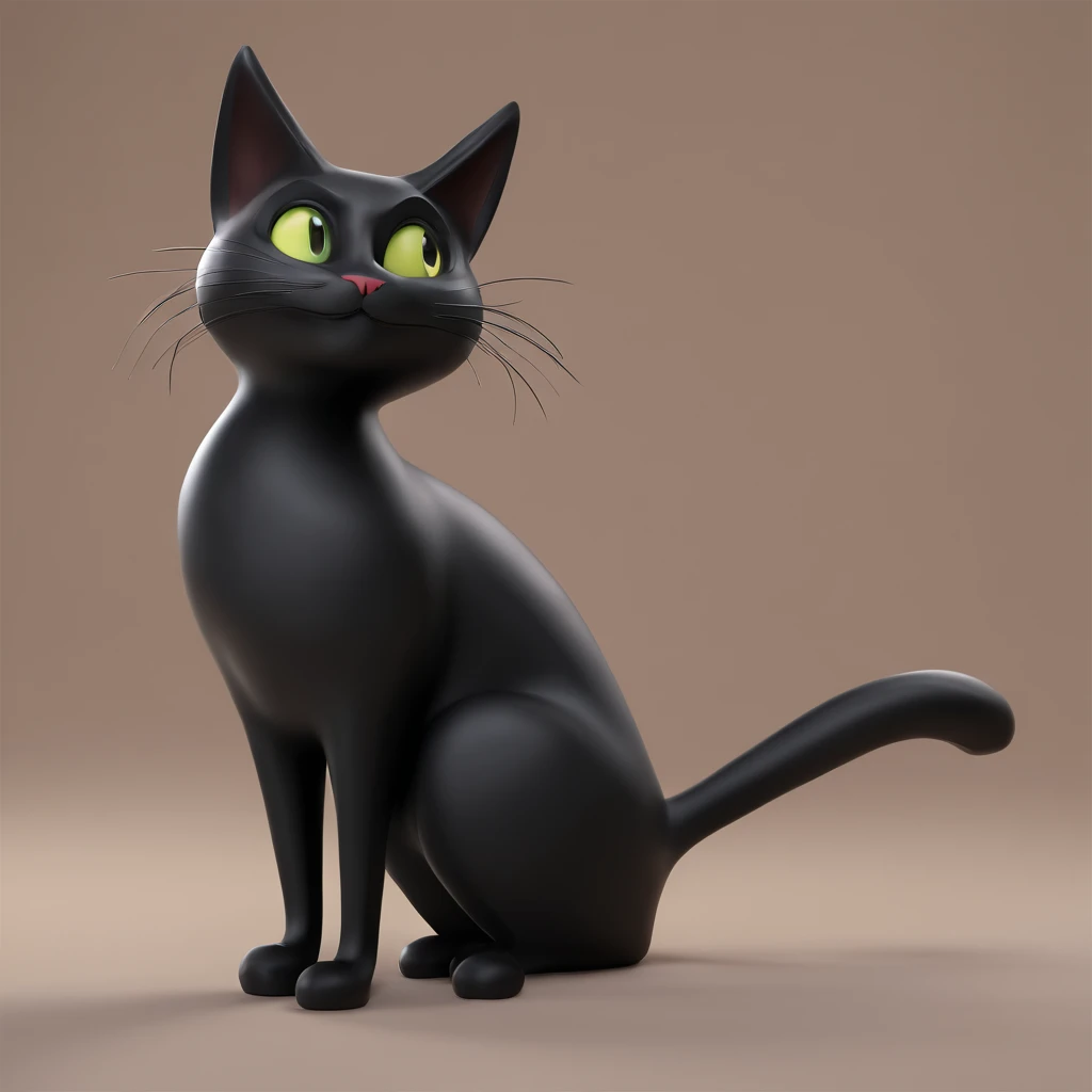 a black cat that was the mascot of a very famous cartoon that has two looks, one cute for children, the other scary for adults