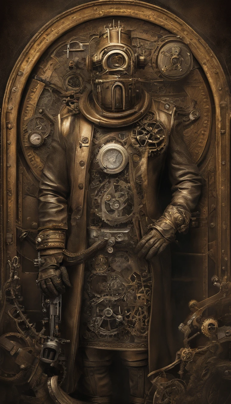 Angler dressed in futuristic cyberpunk style, He is giving a political speech on stage, Energetic expressive face, Chapel scene, Open Shot Portrait Photography, Focus of half-length photography, hyper realistic photography, Dramatic illumination, Dark ambientation, 8K, Volumetric mist, Movie Poster Style, ultra-detailliert.