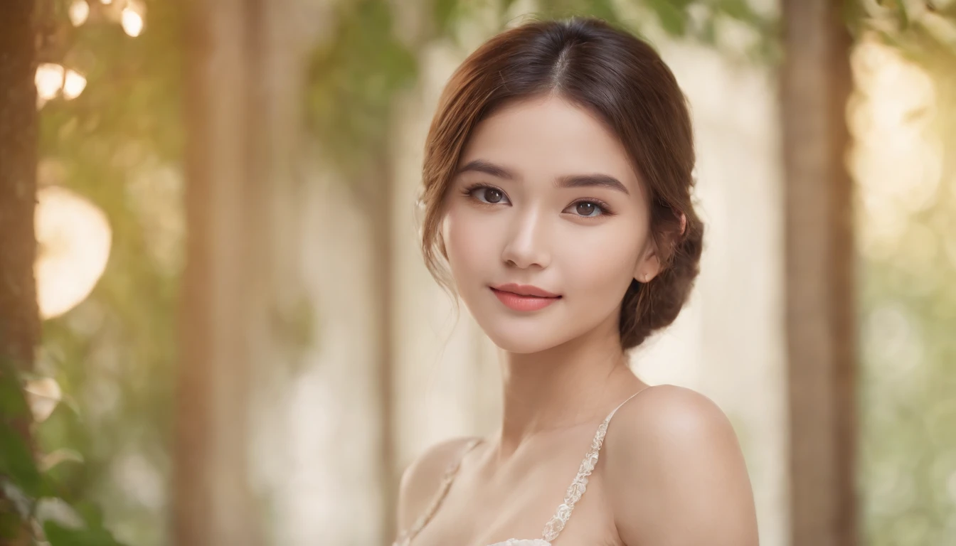 myth,argent,gold,Scroll,batik,treasure,universe, face the camera, smile, 19 year old girl, cute girl, beautiful girl, indonesian model, white healthy skin, delicate eyes, full body photo, (sexy body:1.2), (slim waist:1.2), shows a small eye drops