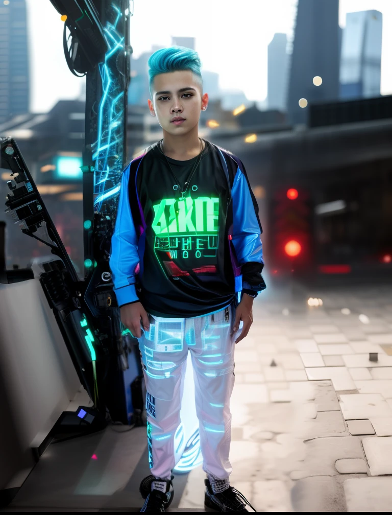 Change background cyberpunk handsome boy, realistic face. 8k, ultra high quality realistic,