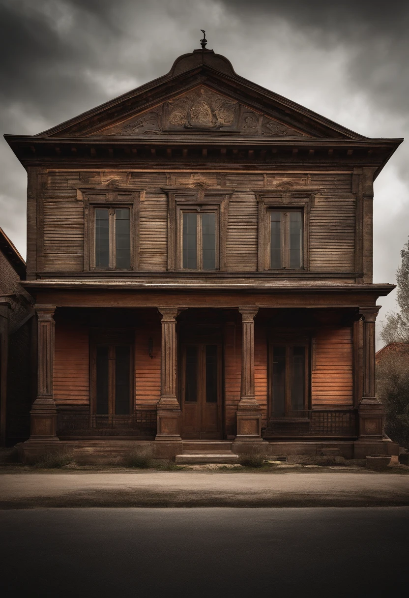 Old house、Historical fonts,Logo design for art projects。