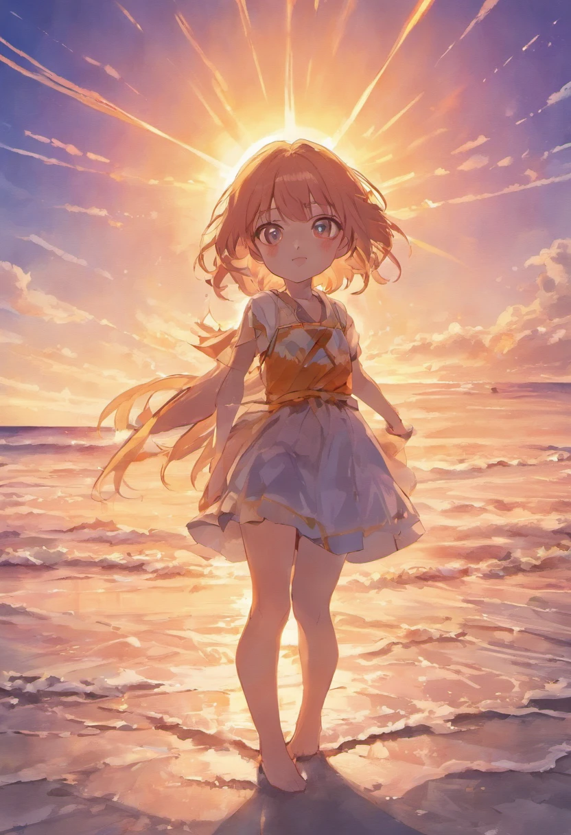 Background with,sea beach,anime backgrounds,sandbeach,style of anime,suns,