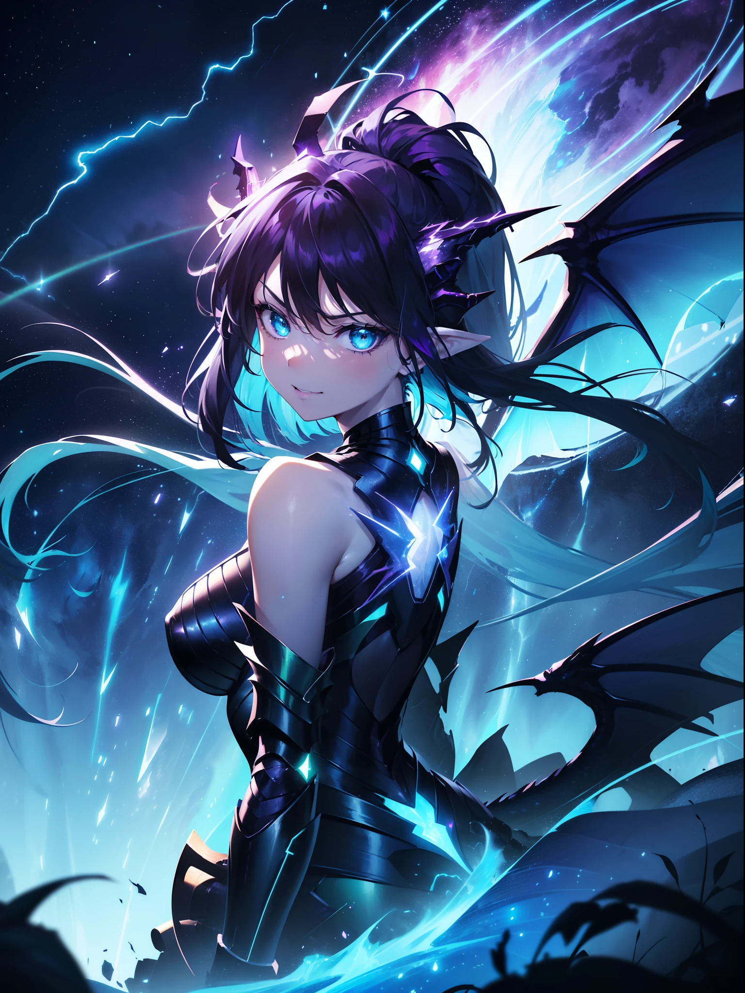 Demon Girl with Circular Horns and Luminous Eyes: A Beleza do Sobrenatural H1: Demon Girl with Circular Horns and Luminous Eyes: big ass, thick fit body, suspicious face, badass, capa negra fosca como sombra, H2: Demon Girl's Unique Appearance The demon girl with white hair, luminous eyes and circular horns is a mysterious and intriguing figure. Her presence is marked by supernatural beauty and the aura of mystery that surrounds her.. Seus cabelos brancos como a neve caem em cascata pelos ombros, contrasting with the pale skin and the horns that stand out on its head. Seus olhos luminosos brilham com intensidade, revelando uma sabedoria ancestral e um poder oculto. H3: The Charm of Luminous Eyes The demon girl's luminous eyes are her most striking feature. They shine with a light of their own, hypnotizing those who dare to face them. Its intensity reveals a depth of feelings and emotions, conveying a sense of power and mystery. It's as if the demon girl's eyes were windows to another dimension, able to see beyond the visible and tangible. H3: Demon Girl's Haughty Posture With her head slightly tilted upwards, the demon girl displays a haughty and confident posture. His presence is imposing and his penetrating gaze denotes unshakable determination.. She doesn't bow down to anyone, remaining firm in its essence and its supernatural power. The slightly raised head symbolizes your connection with the spiritual world and the hidden forces that surround you..