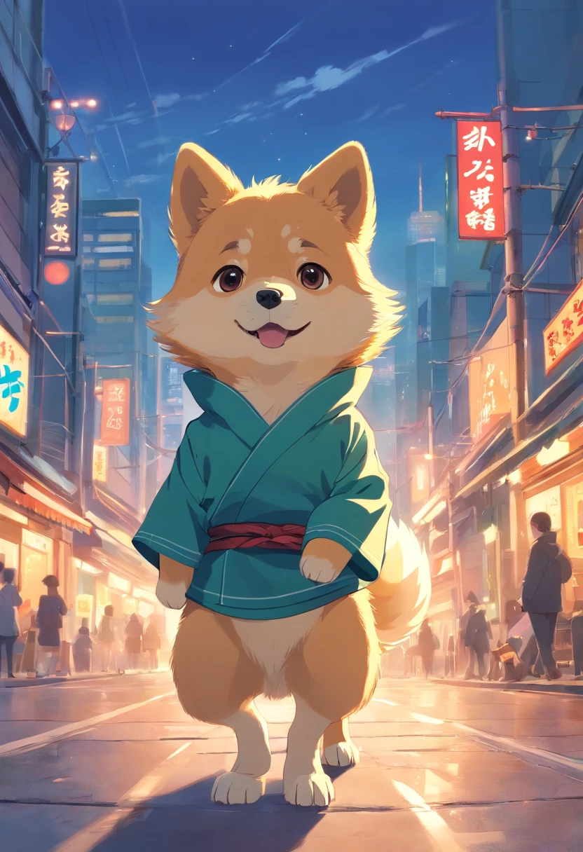 １baby doge , Dog Dog、A dog is wearing ninja clothes、Dogs only、JaponêsCão、Shibainu、Animais、Brushwood Dog、nenhum humano、Dog hands、one dog、cane、kawaii、estilo anime