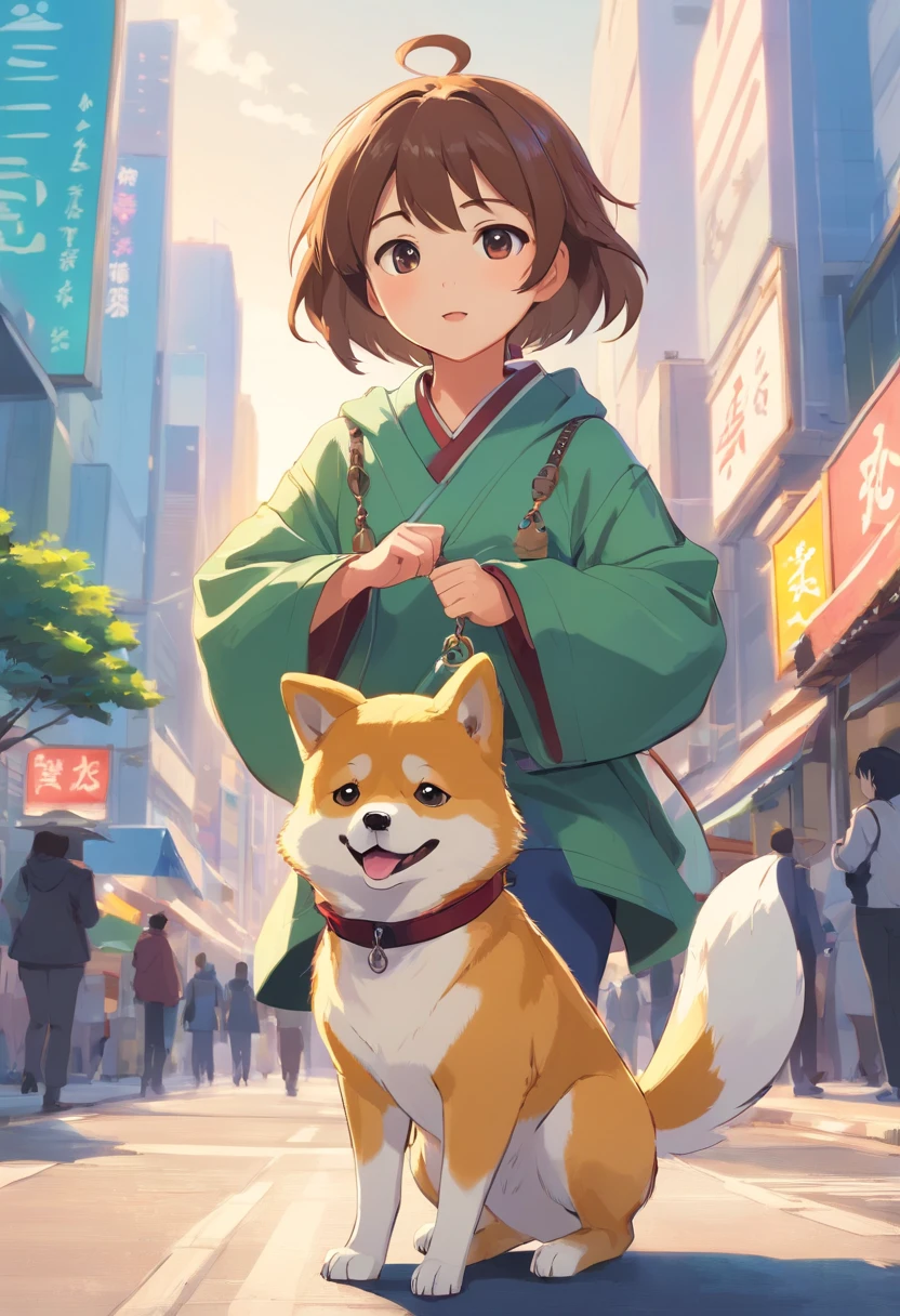 1baby doge , Dog Dog、A dog is wearing ninja clothes、Dogs only、JaponêsCão、Shibainu、Animais、Brushwood Dog、nenhum humano、Dog hands、one dog、cane、kawaii、estilo anime