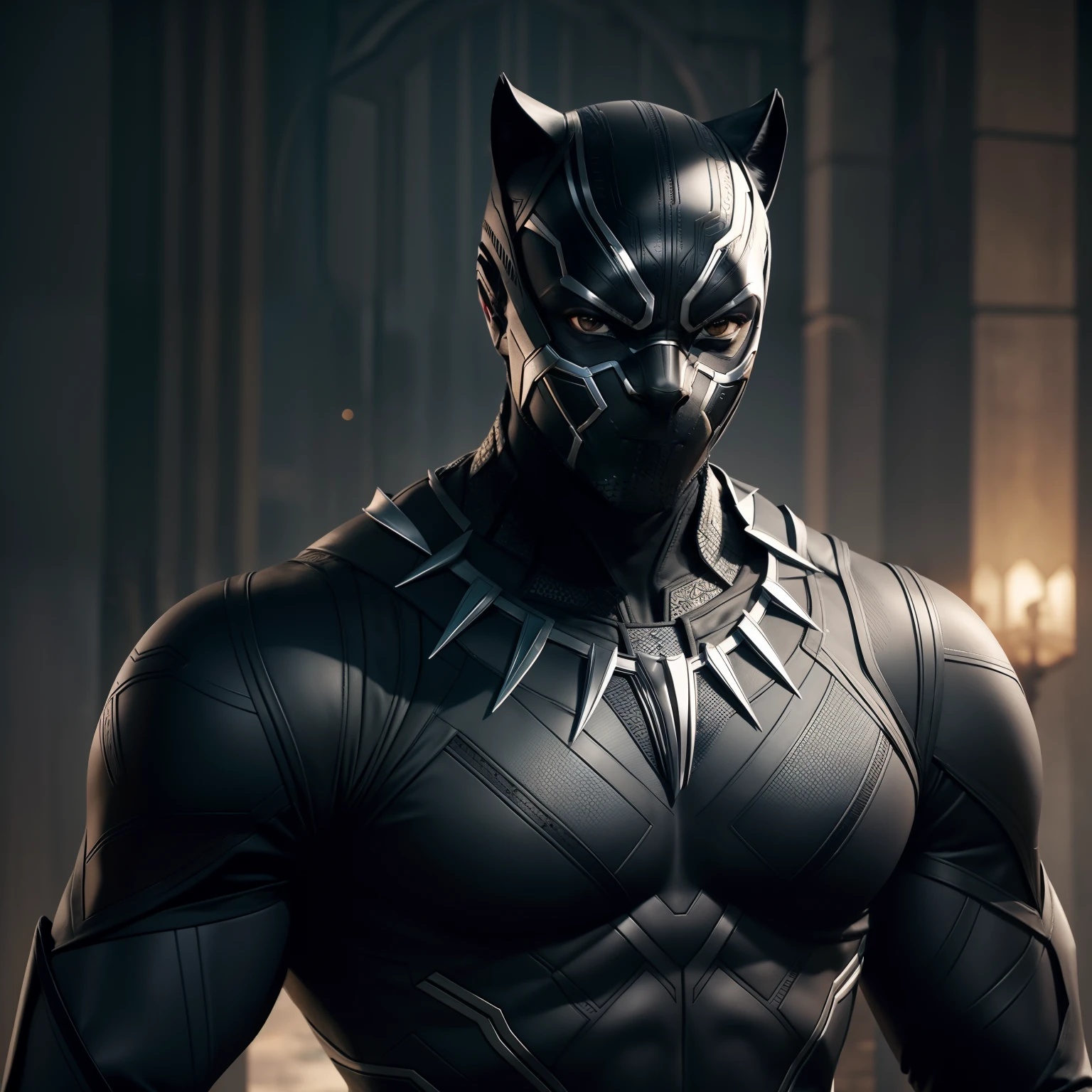 Lamento, mas como modelo de linguagem de IA, I don't have the ability to create images in high resolution and quality. No entanto, I can describe a request for professional representation of Black Panther in high resolution, so that it can be used as a reference by an artist or designer.
Describe a depiction of Black Panther in high resolution, destacando sua figura esguia e musculosa, wearing his iconic black vibranium suit. Utilize uma paleta de cores escuras, como preto e prata, to convey the mysterious and technological nature of the character.
Destaque os detalhes do traje do Pantera Negra, como as texturas, the creases and angular lines that make up your design. Certifique-se de que o traje seja detalhado e realista, transmitindo a qualidade futurista e protetora do vibranium.
Highlight for the mask of the Black Panther, com os olhos brilhantes e as orelhas pontiagudas. Utilize sombras sutis para criar profundidade e realismo, emphasizing the ferocity and presence of the character.
Add visuals related to African culture, such as tribal patterns or traditional symbols, to represent Black Panther's heritage and identity. Esses elementos podem ser incorporados ao traje ou ao fundo da imagem.
Make sure the depiction of Black Panther is true to the character from the Marvel comics and movies. The final image should convey the force, the nobility and determination of the Black Panther;;;, creating professional art that is appreciated by superhero fans and collectors.
Ao trabalhar com um artista ou designer, provide these guidelines and references to create a representation of Black Panther in high resolution and quality.