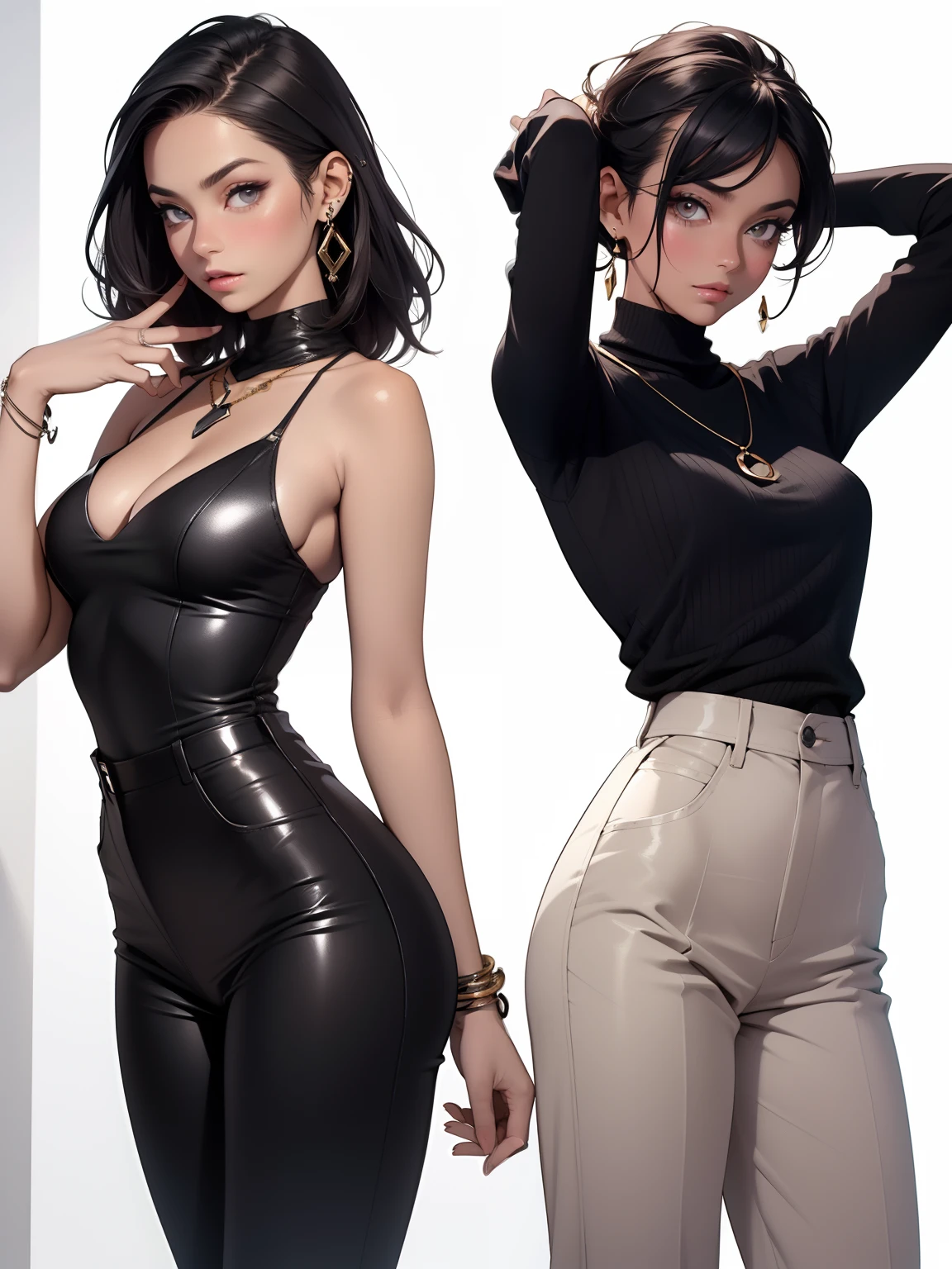 maquiagem, mascara, Lips are soft or colored, fundo preto simples, minimalismo, monotone, paletas de cores simples, limpo, Projetos afiados, silhuetas fluidas, skirts and tight pants, high-waisted skirts and pants, vestidos simples, camisas e blusas, assymetrical, geometric, Materiais e designs elegantes e luxuosos, simples, Minimal accessories, Necklaces and thin rings in silver or gold, Pulseiras simples, Designs diferenciados, silhuetas simples, estilo simples e sofisticado, elegence, minimalismo, materiais de alta qualidade, Fresh and urban printing, alta moda, Simplicity and sophistication, sentada