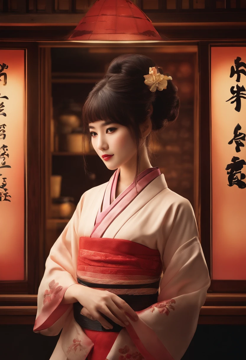 A Japanese style Izakaya clerk a beauty girl A sexy