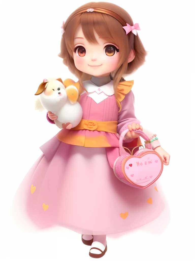 There's a girl holding a heart-shaped box in her hands, Hana Alisa Omer, cute and adorable, lovely and cute, 1614572159, Looks doces, com um lindo sorriso, de uma menina anjo bonita, she is smiling and happy, she is smiling and excited, sorriso doce, full heart - face shaped like, cabrito