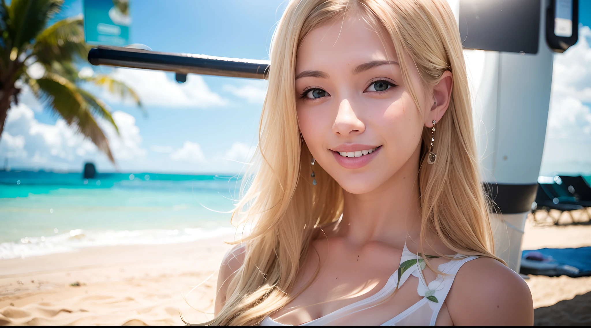 (8k, RAW photo, photorealistic: 1.25), (lip gloss, eyelashes, smiling, bright face, glowing skin, best quality, ultra high resolution, depth of field, chromatic aberration, caustic, wide lighting, natural shading) looking at the viewer with a serene bliss, diffused light