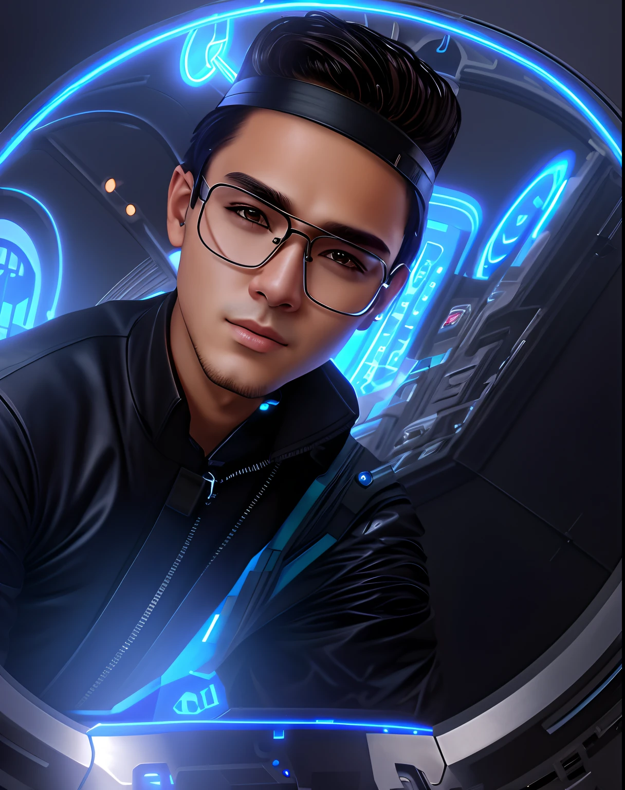 Change background cyberpunk handsome boy.realistic face,8k,ultra realistic