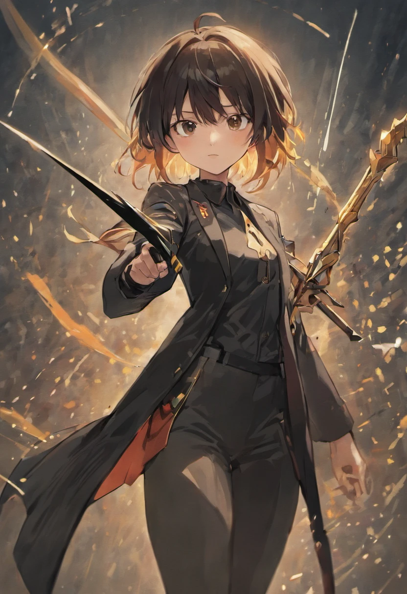 a close up of a person in a black suit with a sword, sao style anime, anime character reference sheet, full body concept art, best anime character design, full body concept, high quality model sheet, detailed full body concept art, anime character design, okata kazuto, inspired by Okumura Masanobu, full body character concept art