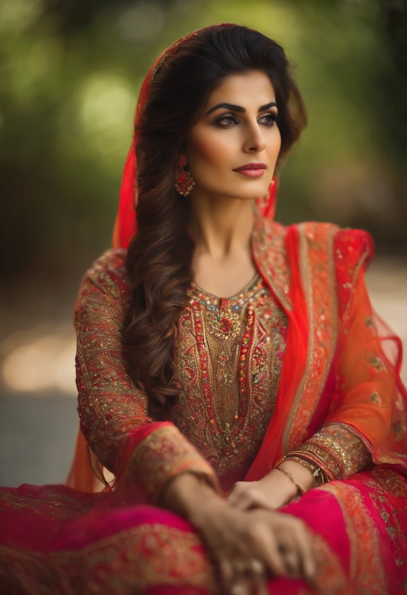 a beautiful pakistani woman wearing nothing