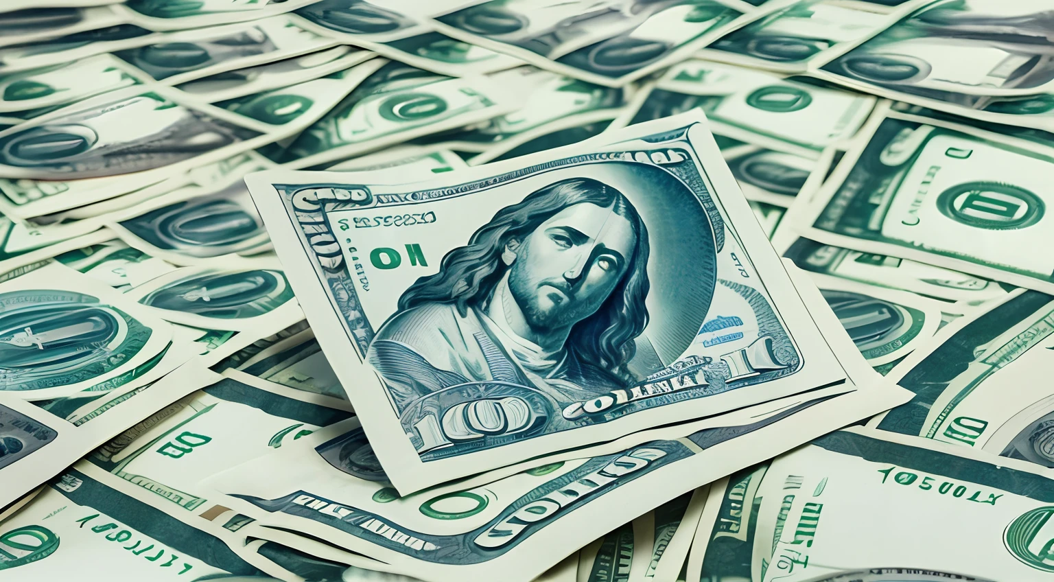 Jesus is in control with us dollar realistic in his hands