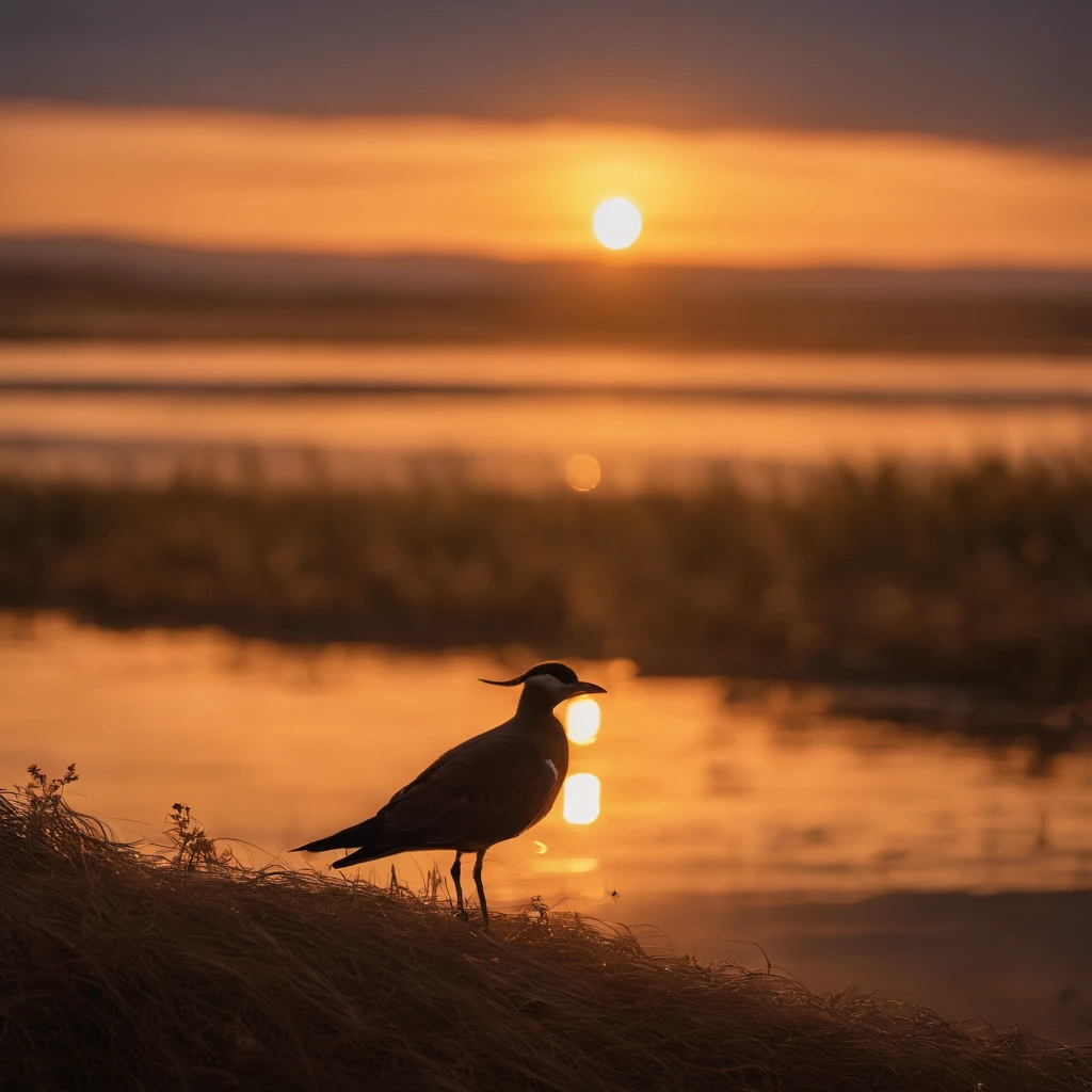 k hd,The sunset and the lonely birds fly together,The autumn water is the same for a long time,Soft gold tones depict the horizon of water and sky,IMAGE IN 2560X1440 PIXEL FORMAT