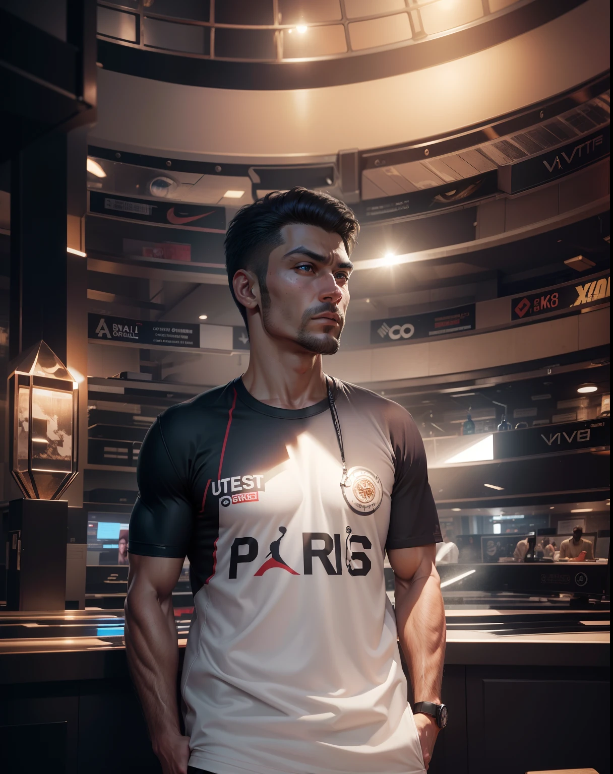 Real face, real eye, muscle, 8k, ultra realistic, stylish shirt