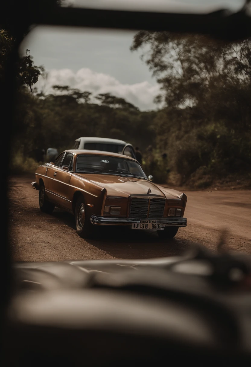 Um posto de gasolina na beira de estrada .