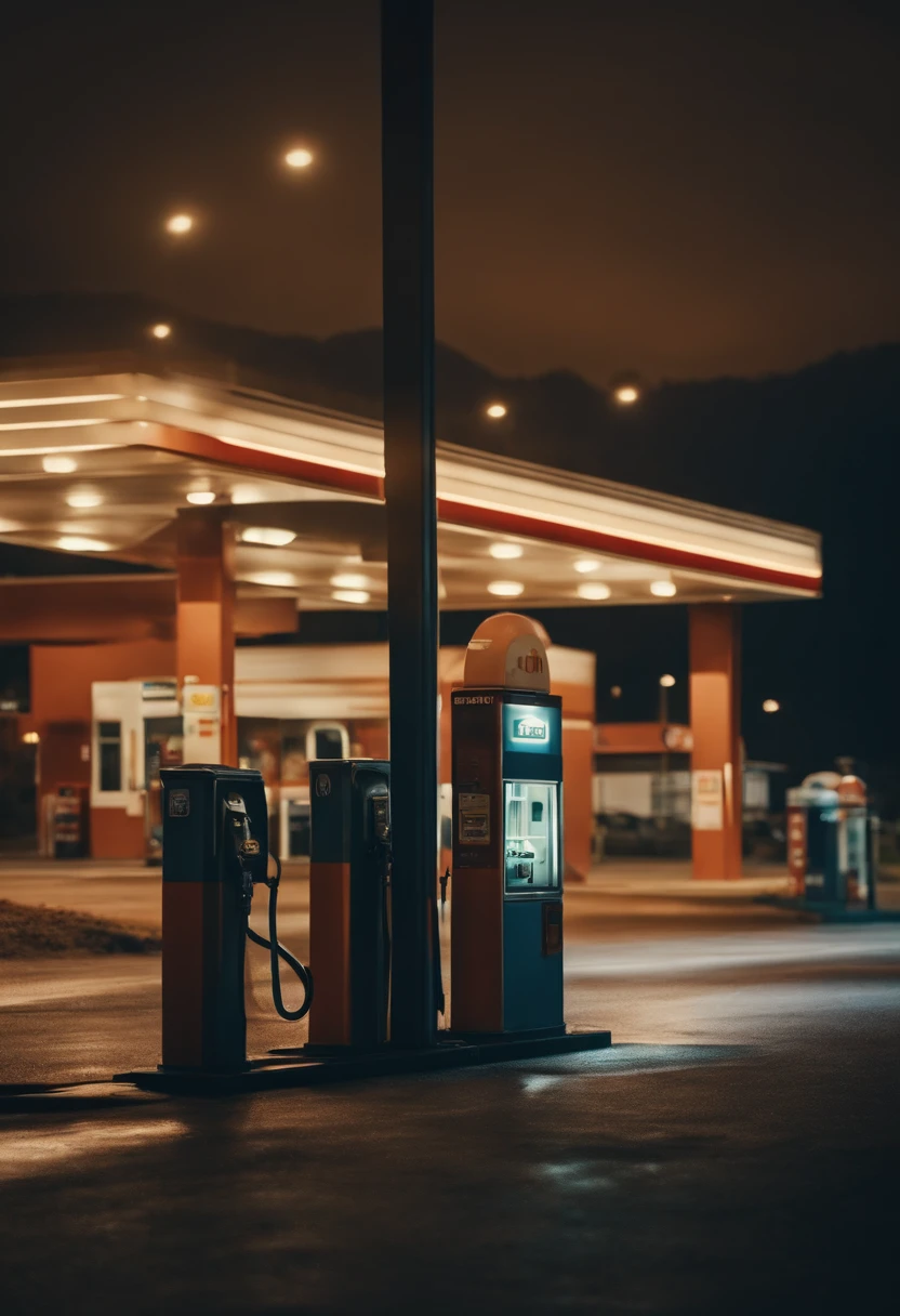 Gas station on the highway