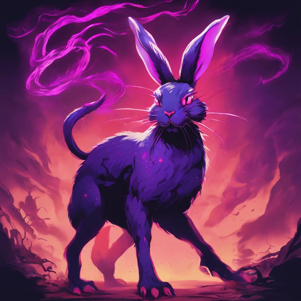 Twin extremely huge penis naked rabbit boy bound by tentacles、 Slim and black body hair、 Full body fluffy、 very large erect penis 、 Raped by multiple tentacles in a dungeon、