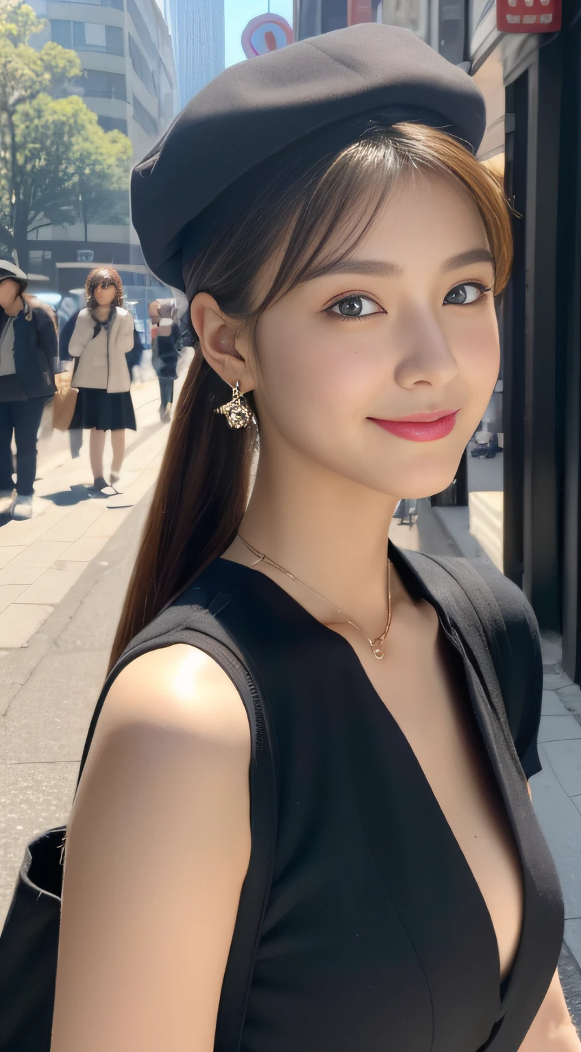 (((32K,very high res, high detailing, highly accurate, masutepiece、girl1,Full body image))),Raw photo & realistic atmosphere,beautiful dark blue eyes,Detailed mouth,Glossy lips,Detailed eyebrows,Eyes drawn in detail with soft white skin that shines in every detail、Very beautiful eyes with azure eyes,Detailed lips、Very beautiful face,Very well-formed face、Lifelike face,shiny beautiful lips,Beautiful eyebrows,Infinite reality,Best design,(Insanely cute Japan 17-year-old high school girl,Toned body,thighs thighs thighs thighs,Slender legs,Beautifully shaped breasts,Very cute beautiful girl,Little Girl:1.4),Best Natural Makeup,Japanese ido,Korean Idols,Young sensual idol,Moist eyes,Dark beautiful eyes,Beautiful butt,beauty legs,,camel's foot,:1.2),超A high resolution、The face of a masterpiece with high detail,Natural and realistic face,Back lighting,Pure eyes are too cute,(((photorealisim,Photograph the whole body))),,Reality Live Action,(Earrings that look fashionable,,a necklace,A bracelet,gyuru,Glossy nail art:1.4),(((Street Jersey Fashion,Shortcut ponytail,Black Cap))),On the streets of Shibuya,A smile,