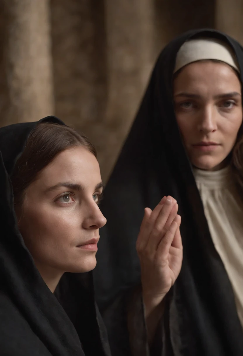 Marta e Maria, sisters of Lazarus from the bible