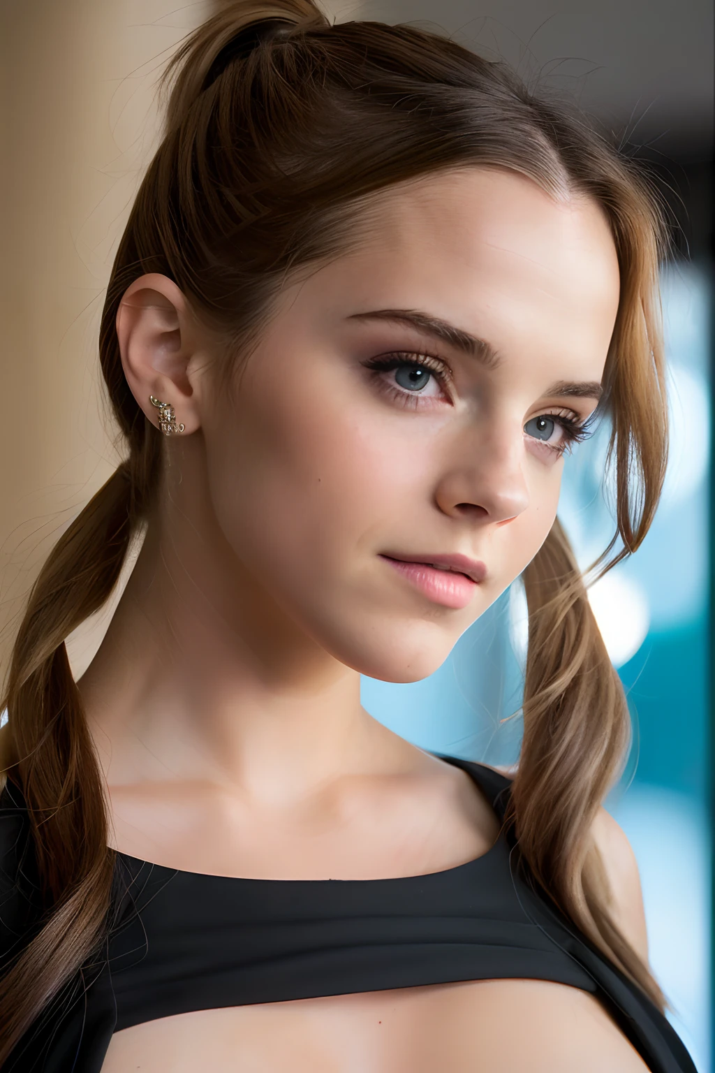 little Emma Watson, 5 years, (Overhead view: 1,4), (straight half of the torso: 1,4), Portrait photo of a blonde in RAW UHD format (Blue-eyed woman), pigtails, The floor of the head is shaved bald, In the room, natutal breasts_b, Sucks, dio, , Sex, oral, actress, , masturbating, ( Tactical topics), (décolleté), ass, flirts with the camera, panty, in detail (textures!, hairsh!, glistering, a color!!, imperfections: 1.1), highly detailed glossy eyes, (is looking at the camera), specular lighting, DSLR camera, ultra quality, sharp-focus, sharpness, Depth of field, film grains, (centred), Fujifilm XT3, Crystal clear, big breastes, naked torso, The center of the frame, pretty face, sharp-focus, street lamp, neon lights, bokeh, (dimly lit), Low key, in night, (night  sky ) detailed skin pores, oiled skin, suntan, Complex eye details