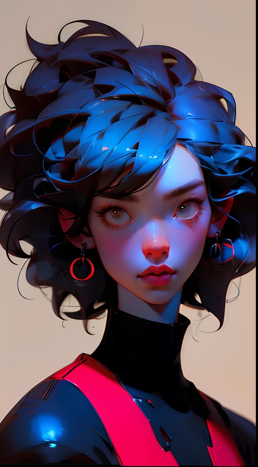 Close-up do avatar,Black Turtleneck,Cabelo Bobo preto,Sophisticated and minimalist accessories,Alto temperamento de resfriamento,moderno,Fundo cintilante quente,estilo plano,maximalismo,flat illustration（important vocabulary）（important vocabulary）,Estilo Ichiro Tsuruta,cinematic texture