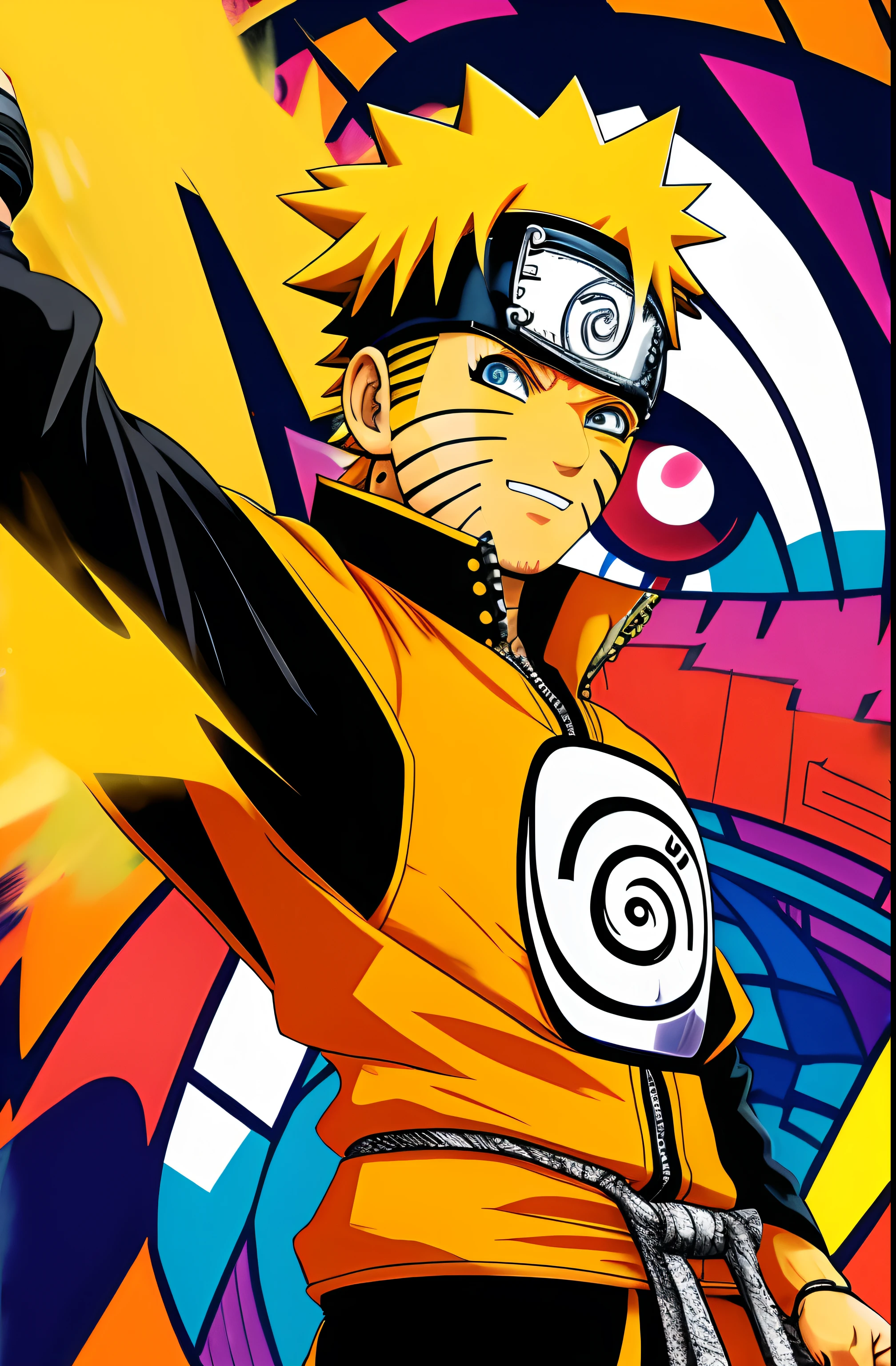 ( NARUTO UZUMAKI), Eduardo Kobra ,Romero Brito,The Filling Twins ,multidimensional geometric wall PORTRAIT, arte, Chibi,
Yang08k, lindo, Colouring,
Primary works, qualidade superior, melhor qualidade, Arte Oficial, Beautiful and Aesthetic, 16k